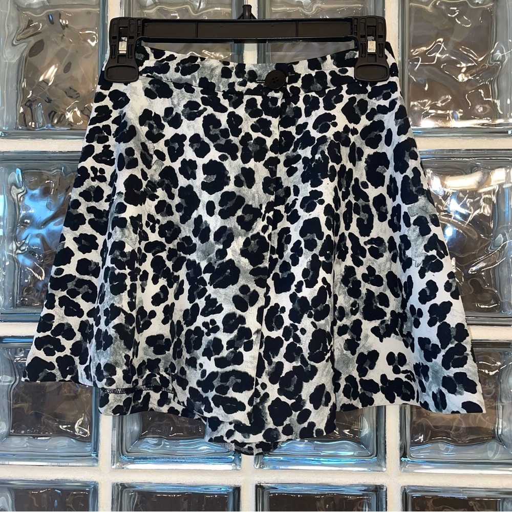 ZARA Leopard Print Mini Skirt
